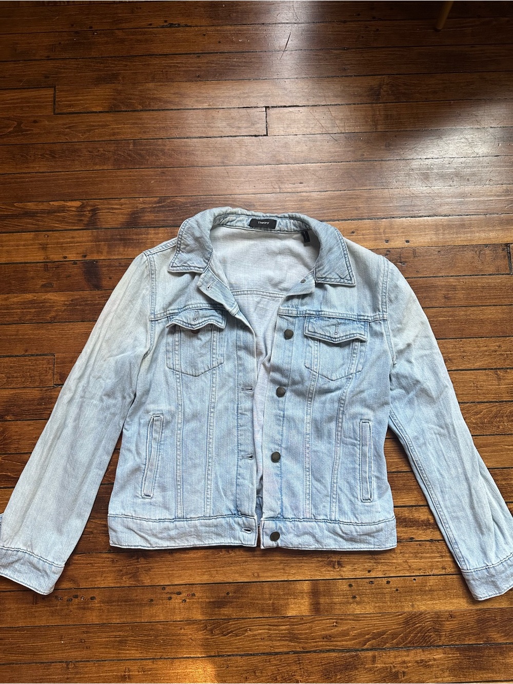 Theory Light Blue Denim Jacket - Women